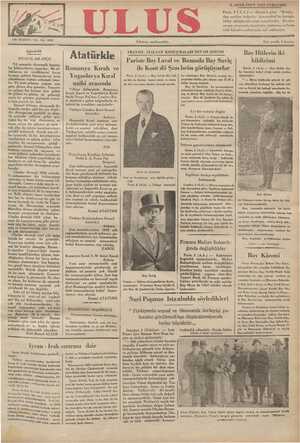 Ulus Gazetesi 3 Ocak 1935 kapağı