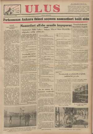 Ulus Gazetesi 18 Ocak 1935 kapağı