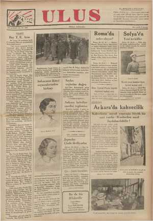 Ulus Gazetesi 25 Ocak 1935 kapağı
