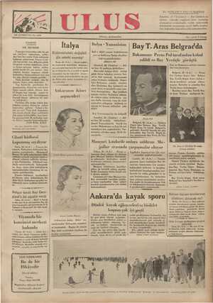 Ulus Gazetesi 26 Ocak 1935 kapağı