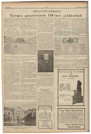  SAYIFA 6 Dünyanın en eski ve büyük gazetesi 2 Tavmis gazetesinin İ50inci yıldönümü İngilterenin ve dünyanın en büyük...