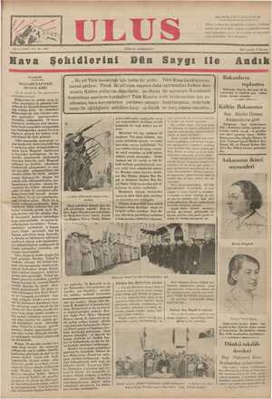 Ulus Gazetesi 28 Ocak 1935 kapağı