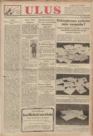 Ulus Gazetesi 11 Şubat 1935 kapağı