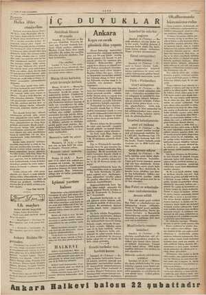    İi 13 ŞUBAT 1936 ÇAŞAMBA Düşünüşler —— . P.: Halka iftira . « etmiyelim Stutgard operasının soprano drama- tiki Bayan Anita