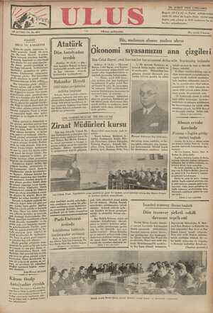 Ulus Gazetesi 20 Şubat 1935 kapağı