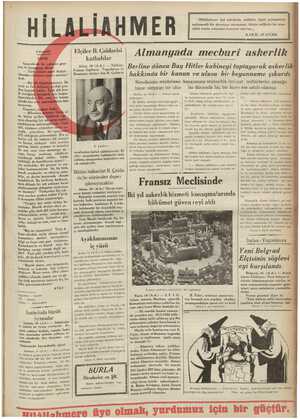 Ulus Gazetesi 17 Mart 1935 kapağı