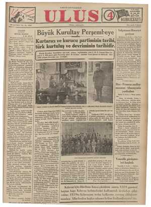 Ulus Gazetesi 6 Mayıs 1935 kapağı