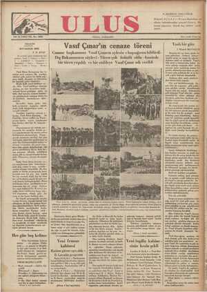 Ulus Gazetesi 9 Haziran 1935 kapağı