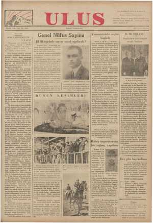 Ulus Gazetesi 10 Haziran 1935 kapağı