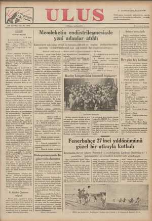 Ulus Gazetesi 17 Haziran 1935 kapağı