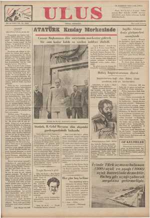 Ulus Gazetesi 19 Haziran 1935 kapağı