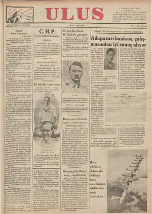 Ulus Gazetesi 5 Temmuz 1935 kapağı