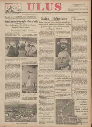 Ulus Gazetesi 7 Temmuz 1935 kapağı