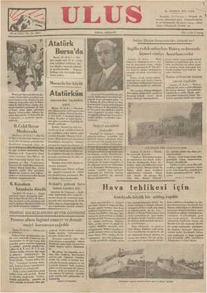 Ulus Gazetesi 16 Temmuz 1935 kapağı