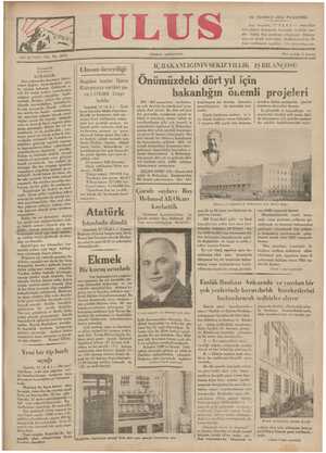 Ulus Gazetesi 18 Temmuz 1935 kapağı