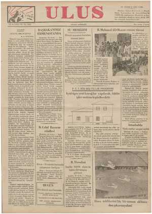 Ulus Gazetesi 19 Temmuz 1935 kapağı