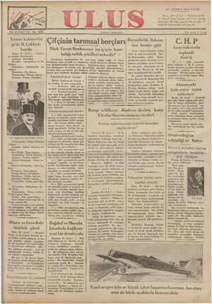 Ulus Gazetesi 21 Temmuz 1935 kapağı