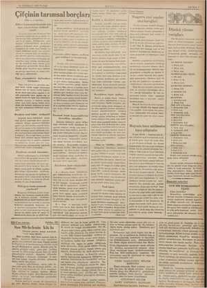  Zi TEMMUZ 1935 PAZAR ULUS Çifçinin tarımsal (Başı 1. ci sayıfada) Bölüye bağlanacak borçlular için tapu yönetgelerine...