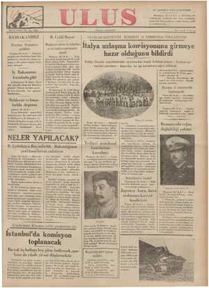 Ulus Gazetesi 27 Temmuz 1935 kapağı