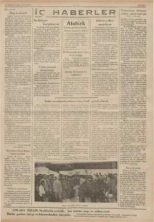    27 TEMMUZ 1935 CUMARTESİ ği Ş « ı Yarı - sıyasal Hep o mesele Büyük Şako'da da bir savaş yapıldı Fox'un sinema gazetesi...