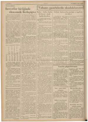  SAYIFA 4 Ekonomi !:slu'xk Sovyetler biri ekonomik ilerleyiş!er Ekonomi Bakanımız B, Celal Bayar we yanındaki zatlar şu anda