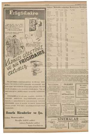  " ULUS Alalk adle reğsi evine bir FRİGİ - DAİRE soğuk hava dolabı alır. On - dan edeceği istifadenin ne büyük ol- duğunu çok