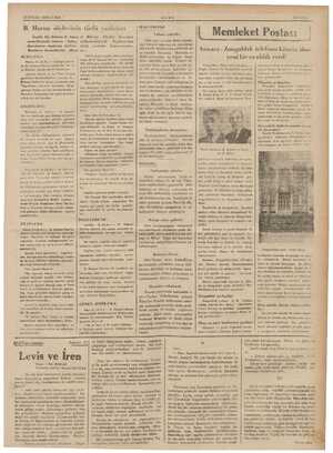  13 EYLÜL 1935 CUMA ULUS ——— —— B. Horun söylevinin türlü yankıları İnzil esamblesinde italyan - habeş durüumunu saptayan...