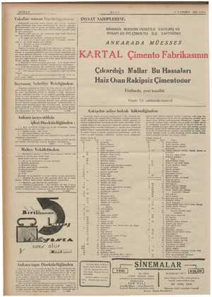  BAYIFA 8 Vakıflar umum Wiüsciürlüsünden: Eakişehirde yapılacak Yenice hamam: için 7-10 93 açılan eksiltmeye talip zuhur...