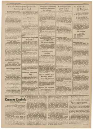  Pm GA 8 SONTEŞRİN 1935 CUMA 5 Hükümet Kamutaya bir çok önemli kanun projeleri verdi Hayvanlar vergisi kanunu Hayvanlar...