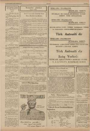    16 SONTEŞRİN 1935 CUMARTESİ Rİ Mili Müdafaa kacan Satınalma Komi İlân BİLİT ilo kuru hala Kazak Da Heme ei uştur. —...