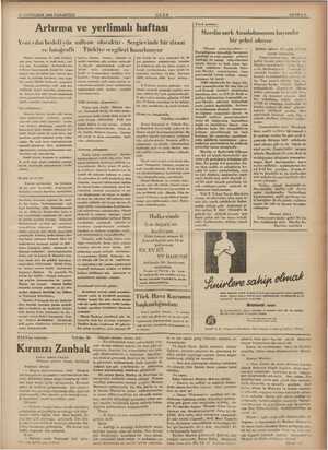    18 SONTEŞRİN 1935 PAZARTESİ Artırma ve yerlimalı haftası ULUS Yeni yılın hedefi yüz milyon olacaktır - Sergievinde bir...