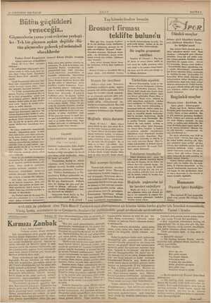    24 SONTEŞRİN 1935 PAZAR — nm Bütün güçlükleri yeneceğiz. Göçmenlerin yarısı yeni evlerine yerleşti - ler - Tek bir göçmen