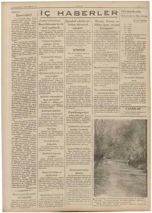  11 ILKKANUN 1936 ÇARŞA'IDA ULUS SAYI am ma Düşünüşler: Basın işleri kurulacak basın birliği iski nd teklif olunmak üzere hide