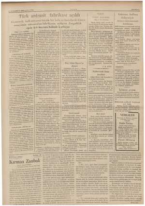  i İLKKANUN 1935 ÇARŞAMBA Ekonomik kalk sanayiinin nüv (Başı 1. inci “> Gar bir AE amm Türk antrasit fabrikası açıldı ımmanın