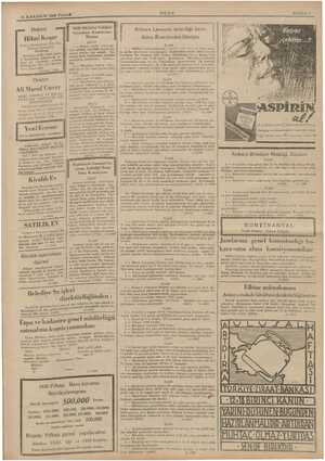    15 ILKKANUN 1935 PAZAR, ULUS Milk Müdafaa Vekâleti Satmalma Komisyonu İlânları Doktor 3t, Sac, İLİT Cebeci Hastahanesi Si