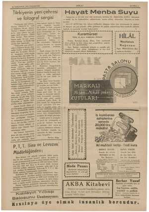  30 İLKKANUN 1935 PAZARTESİ > Türkiyenin yeni çehresi ve fotograf sergisi “ Türkiyenin yeni O kirini — diyoruz. Elbette ki bu,