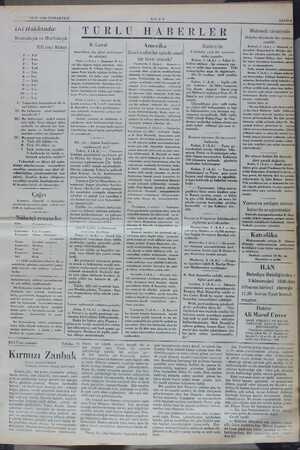  ANUN 1936 CUMARTESİ Du Hakkında: Etimolojik ve Morfolojik XIİ inci Anket D Yukardaki kelimelerin ilk ve asıl kökleri...