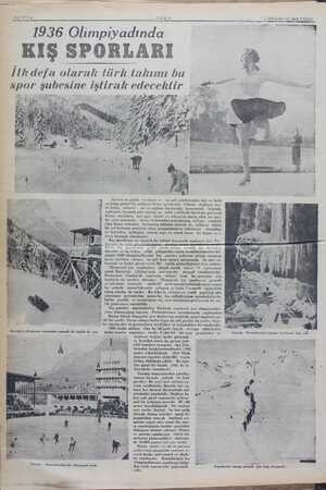    SAYIFK G ULUS | 1936 Olimpiyadında KIŞ SPORLARI İlkdefa olarak türk takımı bu decektir Sporun en güzel, en temiz ve ve...