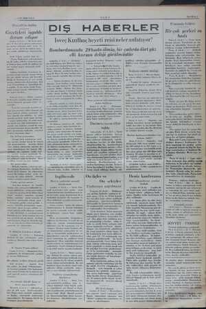  1UN 1936 SALI Ruzvelt'in nutku Gazeteleri işgalde devam ediyor Londra, 6 (AA.) — Bir kıvm gaze- deleı, B. Rüzvelt'in petrol