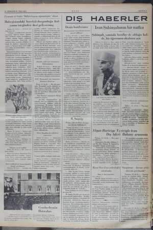      14 SONKANUN 1936 SALI Ciornale d' İtalia “İtalya boyun eğmemiştir” diyor. Habeşistandaki har yanın isteğinden ileri g.