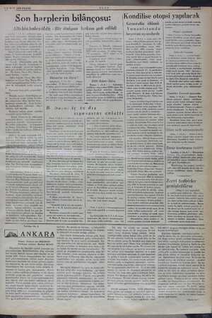  2.SURAT 1936 PAZAR Son harplerin bilânçosu: Altı bin habeş öldü - Bir italyan fırkası yok edildi Londra, | ÇALA) — Royter...