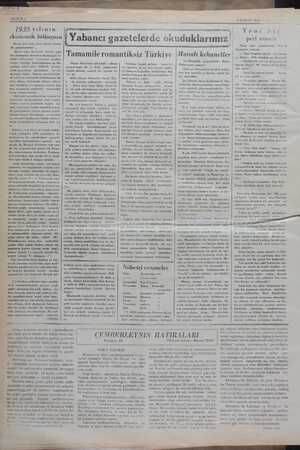    — SAYFA 4 1935 yılının ekonomik bilânçosu Bordo şehrinde çıkan Petite Giron- de gazetesinden: , Biten sene, herhalde...