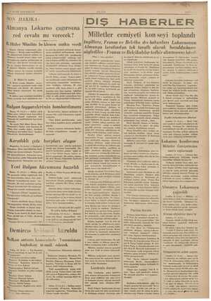       “15 MART 1936 PAZAR SON DAKİKA: Almanya Loka B. Hitler Münihte be Münih, pe radyomuz! ak, pet ei amil olunmak- aman...