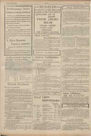    8 MAYIS 1936 CUMA m m yy 'Türkkuşunun İnönü -kampına talebe yazılıyor Türkkuşunun İnönü kampma iştirâk etmek üzere Ankarada
