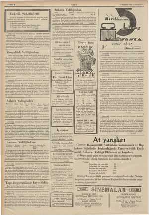    TETEN E. VE ei RM ui didi A Ne SAYFA8 Elekirik Şirketinden: Elektrik yiye alam aşağıda yazılı yerlerin 10.5.1936 r günü...