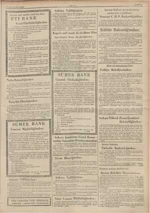    27 MAYIS 1936 CUMA Kapalı zarf usulile eksiltme ilânı: ETİ BANK Genel Bai | in- ani eee Guleman Kri mi adet ik ile a t...