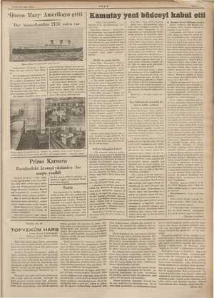    79 MAYIS 1936 CUMA “Gucen Mary” Amörikağa'gi itti Dev iransatlantikte 2100 yolcu var ami Mary ii açık denizde ULUS emini