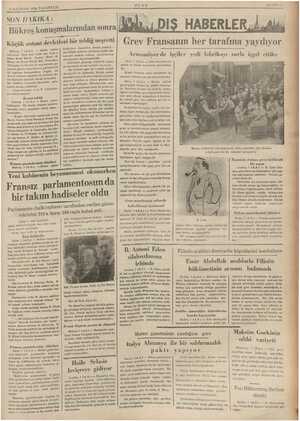    8 HAZİRAN 1936 PAZARTESİ sin SON DAKIKA: Bükreş konuşmalarından sonra Ri 7 ik : Küçük antant devletleri bir tebliğ neşretti