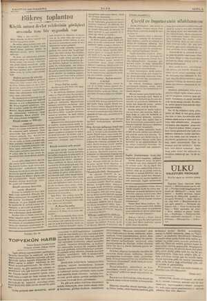    3) HAZAN 1936 PAZARTESİ (Başı 1. inci sayfada) âmlar ve bütün kame ken- icabı veri- len bir selâm değildir. rik antant"...