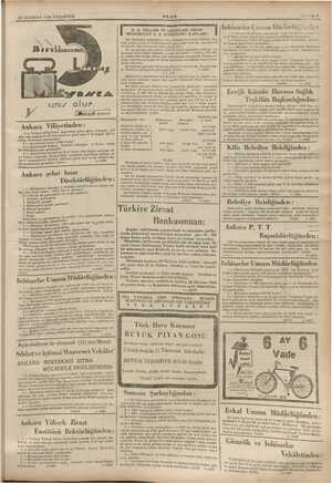    A " KE ONAN MA ve 22 HAZİRAN 1936 PAZARTESİ i ULUS. ii SAYFA 7. EL LASI dabiğerin ar Umum Müdürlüğ kuruz olur. dna...